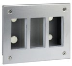 Obudowa podtynkowa S500 METAL 2-modułowa, 4x K45, kompletna, METAL