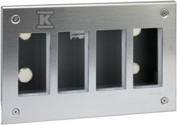 Obudowa podtynkowa S500 METAL 4-modułowa, 8x K45, kompletna, METAL