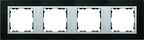 Ramka 4-krotna łupek / ramka pośrednia aluminum mat Simon 82