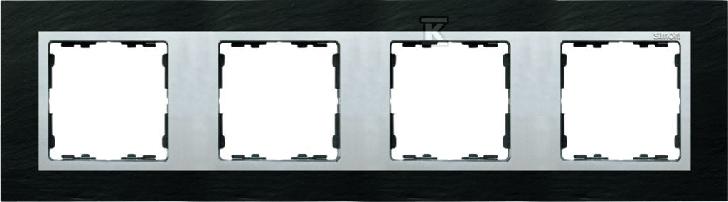 Ramka 4-krotna łupek / ramka pośrednia aluminum mat Simon 82
