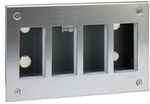 Obudowa podtynkowa S500 METAL 2-modułowa, 4x K45, kompletna, METAL