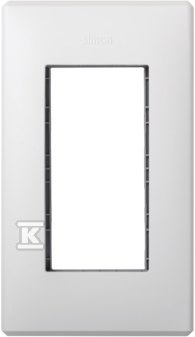 Ramka obudowy S500 1-modułowa, 2x K45, czysta biel, SIMON500