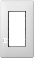 Ramka obudowy S500 1-modułowa, 2x K45, czysta biel, SIMON500