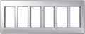Ramka obudowy S500 6-modułowa, 12x K45, aluminium, SIMON500