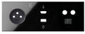 Panel 3-krotny: 1 gniazdo + 1 HDMI + 1 USB + 1 TV + 1 RJ45, czarny, SIMON100