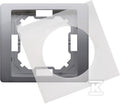 Ramka 1-krotna do wersji bryzgoszczelnej IP44 z uszczelką, stal inox, BASIC NEOS