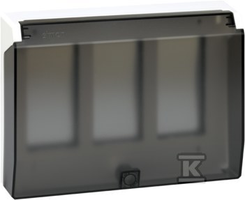 Ramka obudowy S500 z pokrywą 3-modułowa, 6x K45, czysta biel, SIMON500