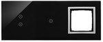 Panel dotykowy S54 Touch, 3 moduły, 2 pola dotykowe pionowe + 1 pola dotykowe + 1 otwór na osprzęt S54, zastygła lawa, SIMON54 TOUCH