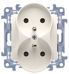 Ramka 4-krotna - uniwersalna poziom i pion, beż Simon10