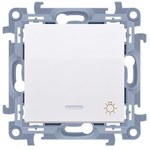 Przycisk światło z podświetleniem LED (moduł) 16AX, 250V~, zaciski śrubowe, brąz mat, SIMON54
