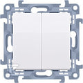 Łącznik świecznikowy z podświetleniem LED i do wersji IP44 (moduł) 10 AX, 250 V~, zaciski śrubowe.