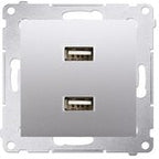 Gniazdo HDMI, srebrny mat Simon54