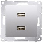 Gniazdo HDMI, srebrny mat Simon54