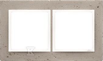 Ramka 2-krotna Nature-Beton, AL BETONE, IP20/IP44 (IP44-należy zastosować zestaw uszczelek DUN2) SIMON54 NATURE