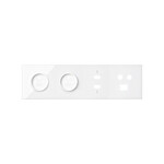 Panel 4-krotny: 2 gniazda + HDMI + USB + TV/SAT+ RJ45, czarny, SIMON100