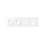 Panel 4-krotny: 2 gniazda + HDMI + USB + TV/SAT+ RJ45, czarny, SIMON100