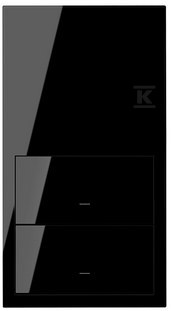 Panel 2-krotny: 2 klawisze, czarny, SIMON100