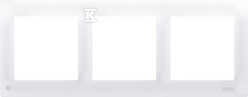 Ramka 3-krotna PREMIUM IP20 / IP44, antybakteryjny biały, SIMON54