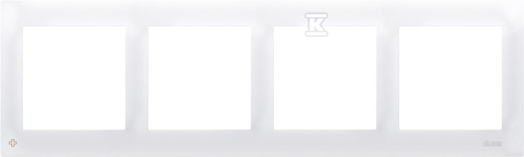 Ramka 4-krotna PREMIUM IP20 / IP44, antybakteryjny biały, SIMON54