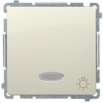 Przycisk światło z podświetleniem LED na 12V (moduł) 10AX, 12V~, szybkozłącza, biały, BASIC MODUŁ