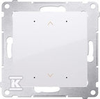 Lokalny sterownik roletowy z automatyczną kalibracją i programowalną pozycją ulubioną, biały, SIMON54