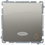 Przycisk światło z podświetleniem LED na 12V (moduł) 10AX, 12V~, szybkozłącza, biały, BASIC MODUŁ