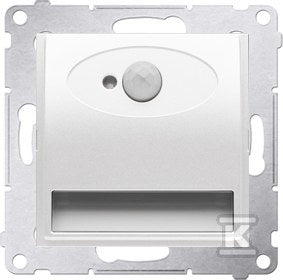 Oprawa oświetleniowa LED z czujnikiem ruchu, 230 V AC, 1.4 W, białe ciepłe 3100 K, biały, SIMON54