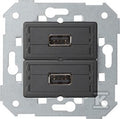 Gniazdo 2xUSB (2.0) typ A, żeńskie, SIMON82