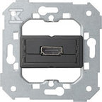 Gniazdo HDMI (V1.4) żeńskie. Podłączenie HDMI kątowe. !Wymagana puszka podtynkowa wielopolowa (nie łączona), SIMON82