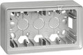 Puszka natynkowa 2-krotna, aluminium, SIMON82