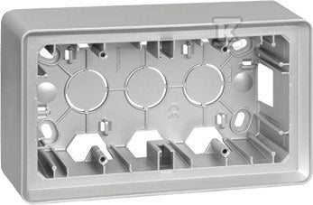 Puszka natynkowa 2-krotna, aluminium, SIMON82