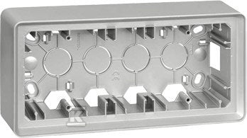 Puszka natynkowa 3-krotna, aluminium, SIMON82