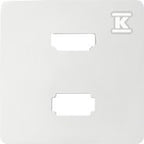 Pokrywa do gniazda USB+HDMI, biały, SIMON82
