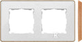 Ramka 2-krotna, Detail SELECT-drewno, BIAŁA / podstawa Drewno, SIMON82 DETAIL