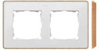 Ramka 3-krotna, Detail SELECT-drewno, BIAŁA / podstawa Drewno, SIMON82 DETAIL