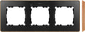 Ramka 3-krotna, Detail SELECT-drewno, GRAFIT / podstawa Drewno, SIMON82 DETAIL
