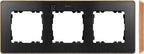 Ramka 3-krotna, Detail SELECT-drewno, GRAFIT / podstawa Drewno, SIMON82 DETAIL
