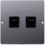 Gniazdo wtyczkowe z uziemieniem (moduł) 16A, 250V~, zaciski śrubowe, srebrny mat, BASIC MODUŁ