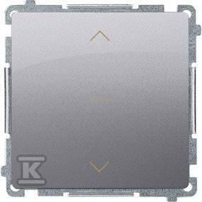 Łącznik roletowy trójpozycyjny 1-0-2 (moduł), stal inox, BASIC MODUŁ
