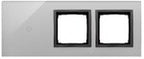 Panel dotykowy S54 Touch, 3 moduły, 1 pole dotykowe + 2 otwory na osprzęty S54, srebrna mgła, SIMON54 TOUCH