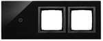 Panel dotykowy S54 Touch, 3 moduły, 1 pole dotykowe + 2 otwory na osprzęty S54, srebrna mgła, SIMON54 TOUCH
