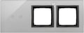Panel dotykowy S54 Touch, 3 moduły, 2 pola dotykowe poziome + 2 otwory na osprzęty S54, burzowa chmura, SIMON54 TOUCH