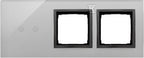 Panel dotykowy S54 Touch, 3 moduły, 2 pola dotykowe poziome + 2 otwory na osprzęty S54, burzowa chmura, SIMON54 TOUCH