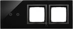 Panel dotykowy S54 Touch, 3 moduły, 2 pola dotykowe poziome + 2 otwory na osprzęty S54, zastygła lawa, SIMON54 TOUCH