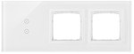 Panel dotykowy S54 Touch, 3 moduły, 2 pola dotykowe pionowe + 2 otwory na osprzęty S54, burzowa chmura, SIMON54 TOUCH