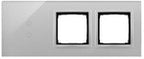 Panel dotykowy S54 Touch, 3 moduły, 2 pola dotykowe pionowe + 2 otwory na osprzęty S54, biała perła, SIMON54 TOUCH