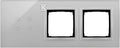 Panel dotykowy S54 Touch, 3 moduły, 4 pola dotykowe + 2 otwory na osprzęty S54, srebrna mgła, SIMON54 TOUCH