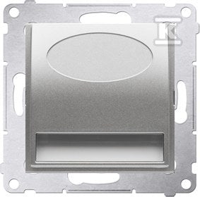 Oprawa oświetleniowa LED, 230 V AC, 1.1 W, białe zimne 5900 K, srebrny mat, SIMON54