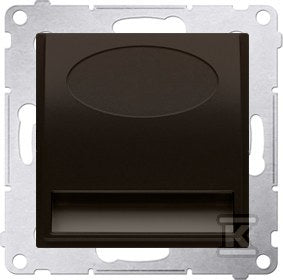 Oprawa oświetleniowa LED, 230 V AC, 1.1 W, białe zimne 5900 K, brąz mat, SIMON54