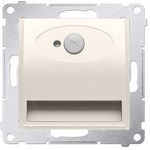 Oprawa oświetleniowa LED z czujnikiem ruchu, 230 V AC, 1.4 W, białe zimne 5900 K, brąz mat, SIMON54